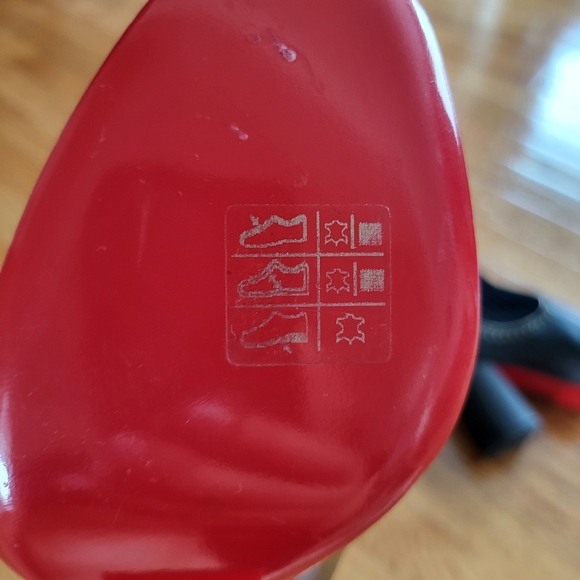 Christian Louboutin Black and Red Heeled Boots with Signature Sole - Picture 8 of 13